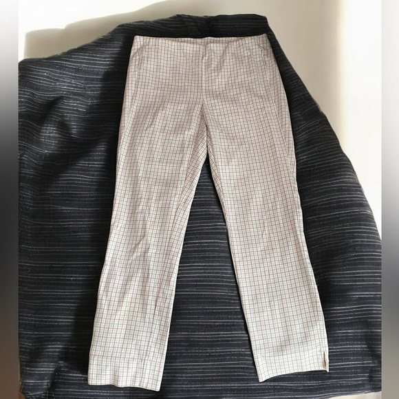 J. Jill Pants - 🌟 J. Jill Cotton stretch Pants Cream Tan, White Baby Pink comfy striped pants